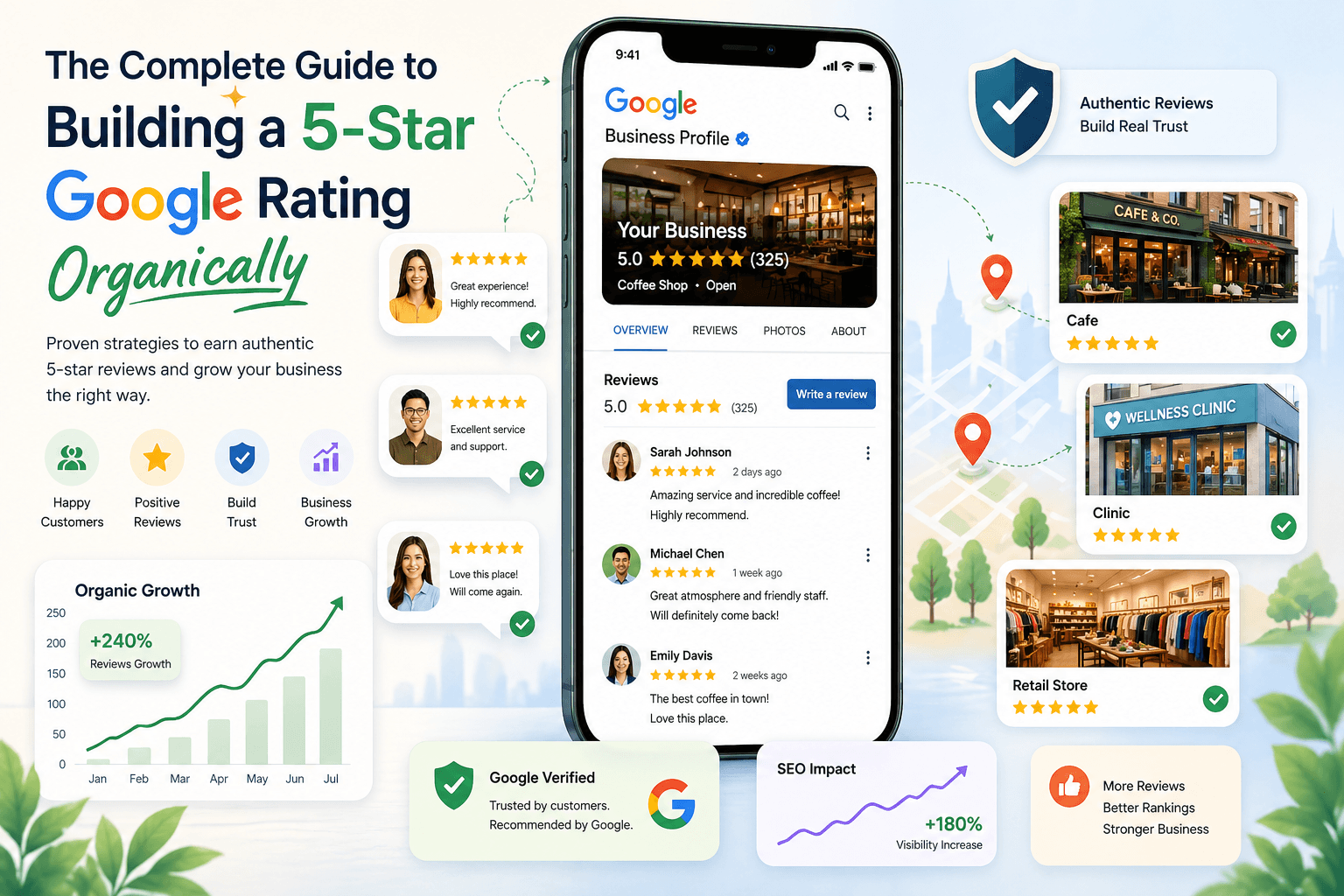 The Complete Guide to Building a 5-Star Google Rating Organically